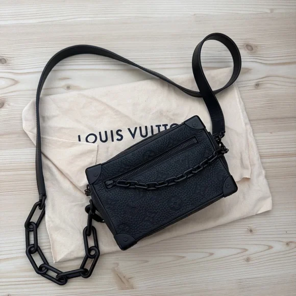 Louis Vuitton Mini Soft Trunk Monogram Taurillon Leather Black Crossbody Bag - Picture 7 of 16